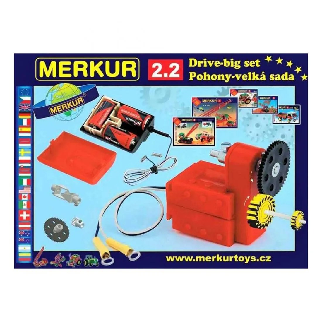 Set pentru micii electricieni Merkur 2.2 - Transmisie și reductoare