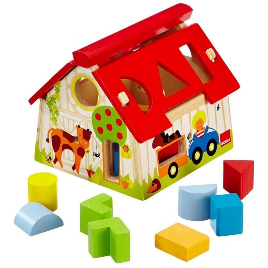 Fermă sortator din lemn GOULA - Cu forme geometrice
