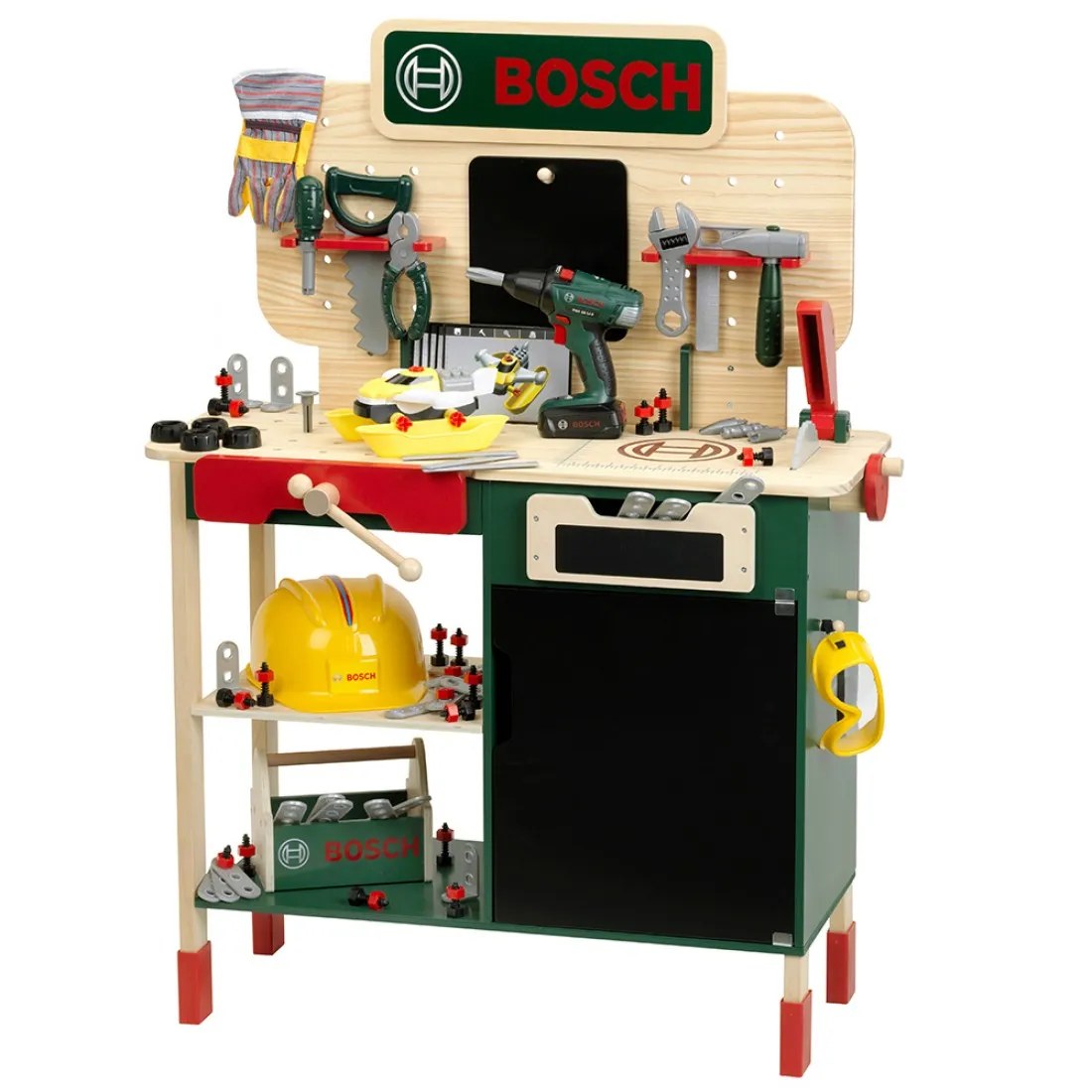 Atelier din lemn pentru copii Theo Klein Bosch - Micul meșter, 100 piese