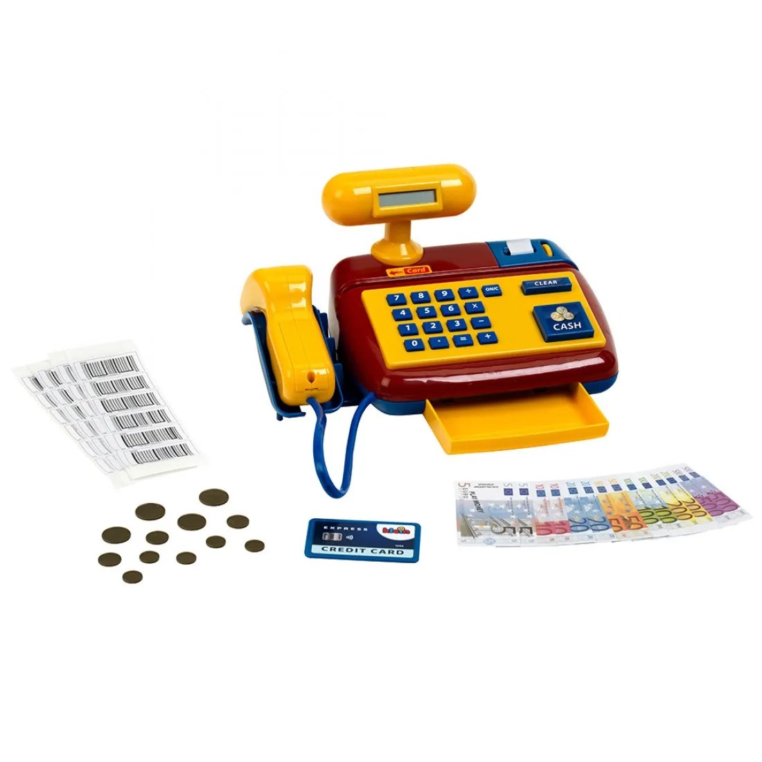 Casă de marcat electronică pentru copii Theo Klein My Market - cu scanner funcțional