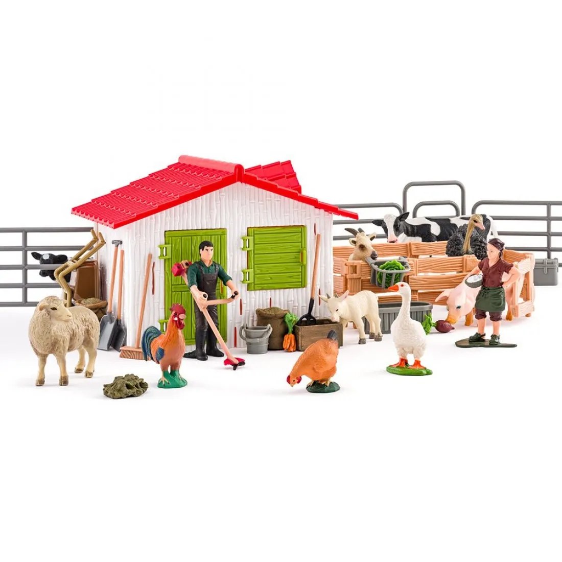 Set fermă cu animale și figurine Woody Faunica