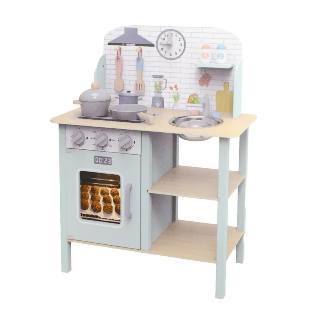 Bucătărie din lemn pentru copii Tooky Toys - Armonia