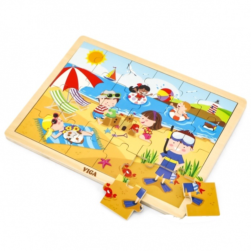 Patru anotimpuri Vara - puzzle din lemn