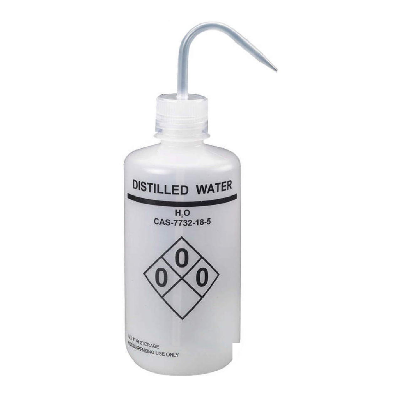 Sticlă de spălare 250 ml cu etichetă Apă distilată