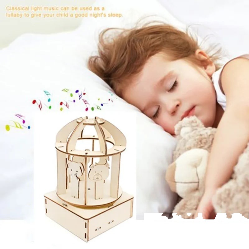 Cutie muzicală din lemn DIY