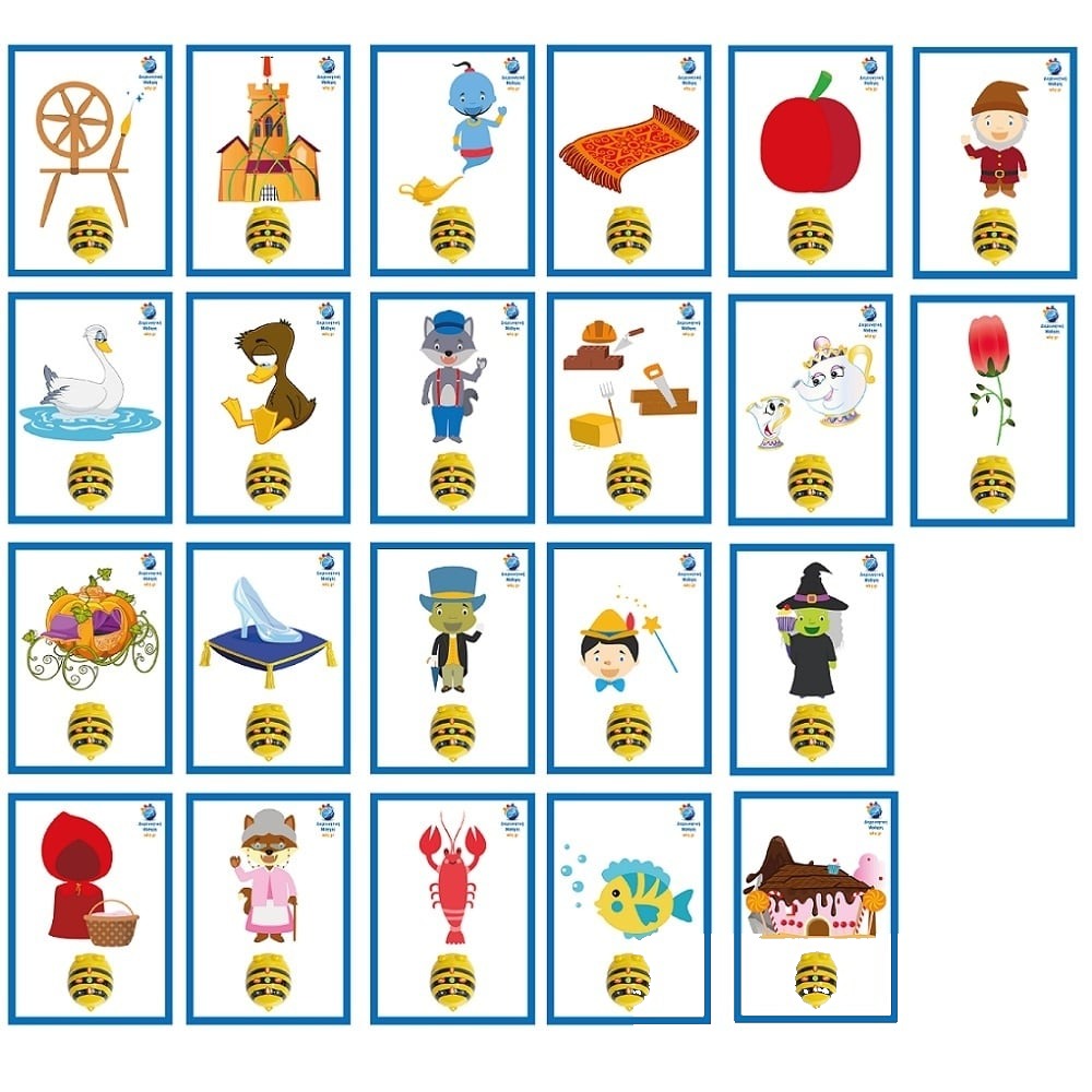 Carduri BeeBot A6 pentru Tales Mat 22 buc.