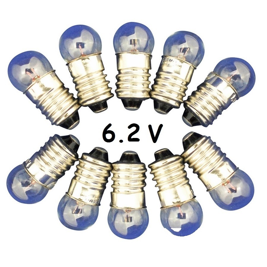 Becuri mici 6,2 V - 10 buc.